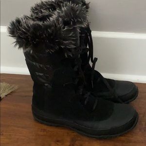 North Face Waterproof suede boots